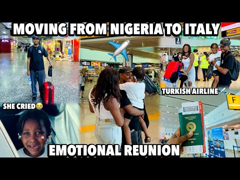 Видео: Переезд из Нигерии в Италию в одиночку. Эмоциональное воссоединение с женой и детьми | Turkish Ai...