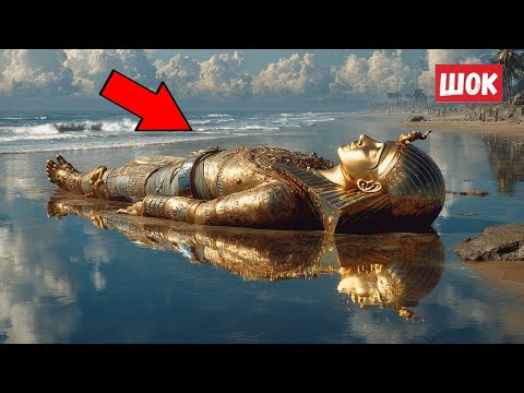 Видео: Золотой саркофаг выбросило море после шторма! Внутри было ЭТО...