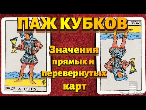 Видео: ПАЖ КУБКОВ. Значения карты в сфере работы, финансов, отношений, здоровья, хар-ка человека.