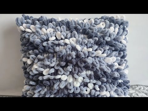 Видео: Възглавница от Ализе Пуфу Файн/Alize Puffy Fine pillow/Подушка из Alize Puffy Fine