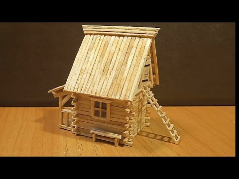 Видео: Как делать домик из спичек. УРОК № 1 - НАБИВАЕМ РУКУ новичка. Match house lesson №1 for beginner DIY