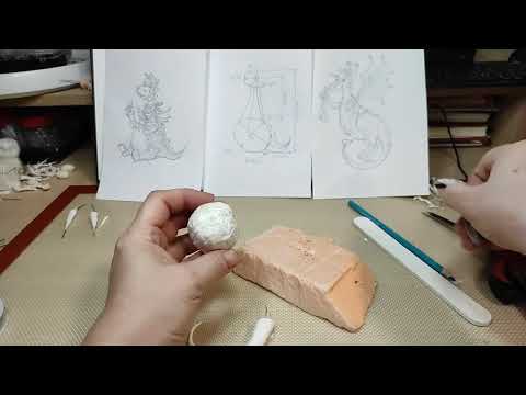 Видео: 🦕🦖Ватная игрушка ДРАКОША СРЕДНЕНЬКИЙ.   Урок 2 . Набор объема и формы.