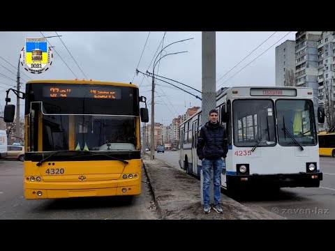 Видео: Киевский троллейбус- Рабочие будни, март 2021