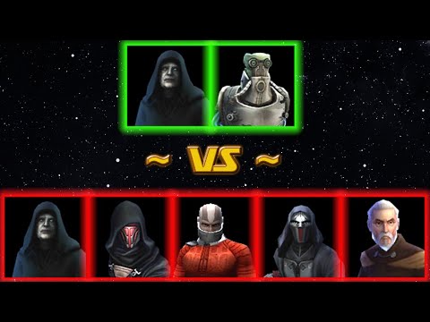 Видео: лПалп+Тамбор vs лПалп+ Ситхи / SEE vs SEE+Sith - (SWGOH - RH Alliance)