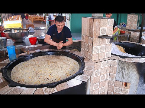 Видео: Ойбекский плов вкусный и знаменитый | Уличная еда Узбекистан