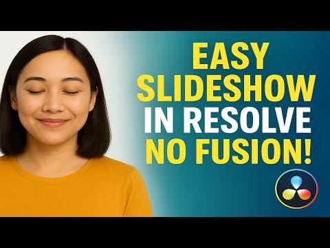 Видео: Простой эффект слайд-шоу в DaVinci Resolve | Fusion не требуется!