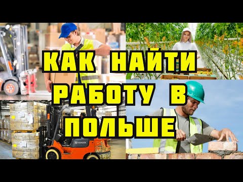 Видео: КАК НАЙТИ РАБОТУ В ПОЛЬШЕ, ГДЕ ИСКАТЬ, ЧТО ДЕЛАТЬ.