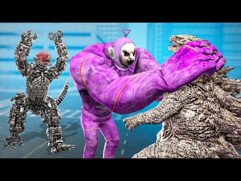 Видео: КАЧОК СЛЕНДИПУЗИК ПРОТИВ ГОДЗИЛЛЫ И МЕХАГОДЗИЛЛЫ В ГАРРИС МОД! БИТВА МОНСТРОВ В Garry`s Mod!