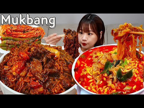Видео: Sub)Real Mukbang- Кимчи, которую я приготовила с бабушкой 🌶Рамен🔥 Джапагетти 🍜 ASMR КОРЕЙСКАЯ ЕДА