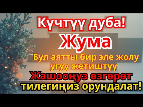 Видео: Жума күнүндө дуба окусаң, ырыскы агып келет жана жашооңдо түбөлүк береке орнойт