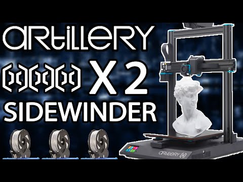 Видео: ARTILLERY - SIDEWINDER X2 (SWX2) - TPU для печати на холодном столе (eSun)