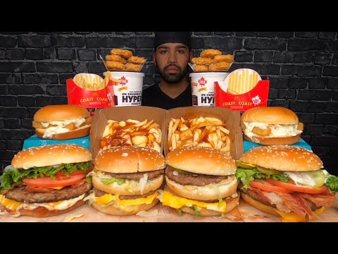 Видео: (АСМР) Макдоналдс против Макдоналдса Мукбанг