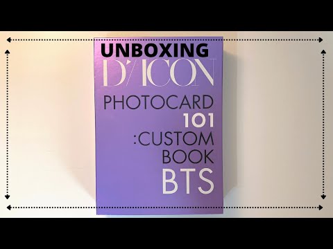 Видео: Распаковка Dicon Photocard Binder BTS | Unboxing Dicon BTS