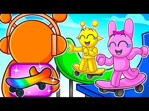 Видео: Я притворился нубом в Roblox SKATEBOARD OBBY, а затем использовал скейтборд за 100 000 долларов!