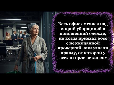 Видео: Все смеялись над старой уборщицей, пока не узнали, кем она была в прошлом...