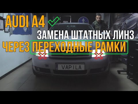 Видео: Как просто поменять линзы AUDI A4 на HELLA3R или би-лед линзы