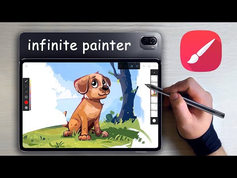 Видео: Как рисовать в Infinite Painter для начинающих.