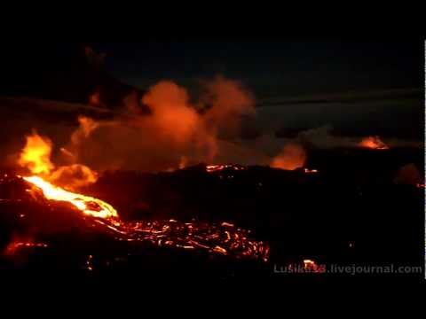 Видео: Извержение вулкана Толбачик