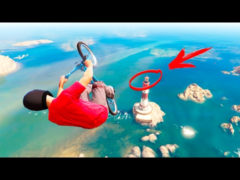 Видео: ВОЗМОЖНО ЛИ ПРИЗЕМЛИТЬСЯ НА МАЯК СПРЫГНУВ С ГОРЫ ЧИЛИАД НА BMX В ГТА 5 - ЭКСПЕРИМЕНТ