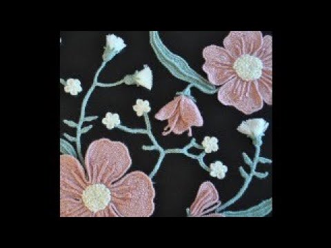 Видео: Пушистый белый бутон  -  мотив для ирландского кружева  Вяжем вместе легко и просто