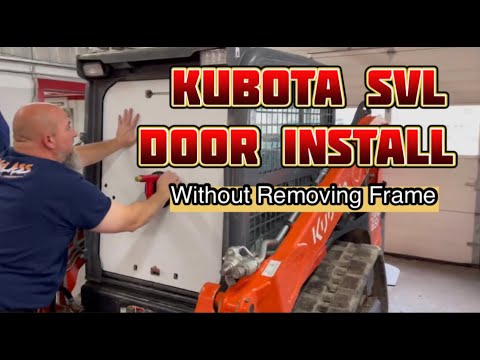 Видео: Подробная установка поликарбонатного лобового стекла Kubota SVL без снятия рамы