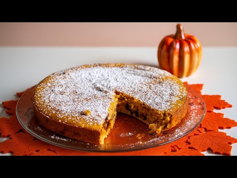 Видео: Нежный тыквенный торт 🎃 без сахара и без глютена | Лёгкий осенний рецепт 🍂🍫