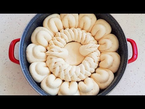 Видео: Питка Цвете със Суха Мая Стъпка по Стъпка | Chleb Bread Yumuşak Pamuk Poğaça خبز Golden Bakery