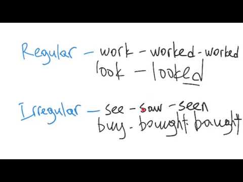 Видео: Туура эмес этиш деген эмне? | Англис тилин үйрөнүү | Irregular Verbs