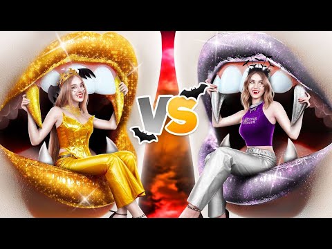 Видео: Серебряная VS Золотая Вампирша || Мы Удочерили Изумруд, Рубин и Бриллиант