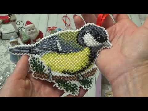 Видео: Мои вышитые игрушки на Елку