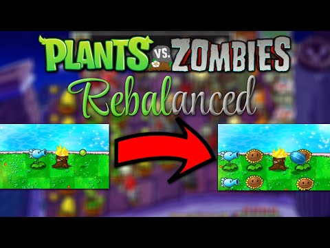 Видео: Полностью переделанный баланс в Plants vs Zombies Rebalanced 1.03