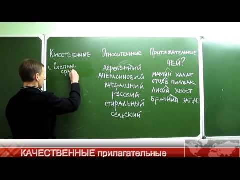 Видео: Разряды прилагательных