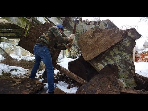 Видео: ЛОМАЮ БЕТОН ДОБЫВАЮ АРМАТУРУ