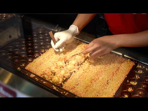 Видео: «OSAKA Takoyaki Market» — популярное место в Осаке, где собираются знаменитые магазины такояки.