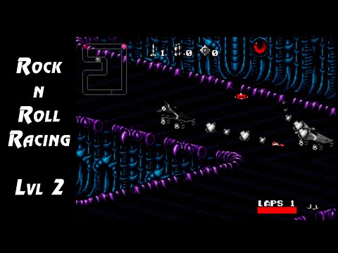 Видео: Rock n Roll Racing - Прохождение | Lvl 2 | Sega Genesis