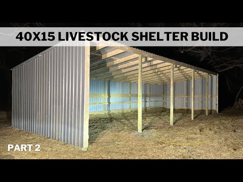 Видео: Строительство загона для скота 40x15 | Часть 2