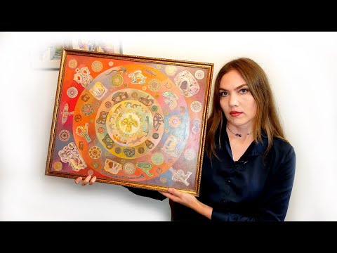 Видео: Как рисовать акриловыми красками. Декоративная живопись/Обзор работ + мастер-класс. Часть 1