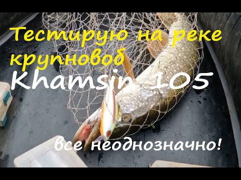 Видео: Тестирую на малой реке воблер Zipbaits Khamsin 105 на крупную щуку: когда он щуке нравится.