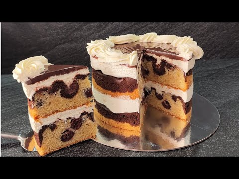 Видео: роскошный знаменитый торт ДУНАЙСКИЕ ВОЛНЫ! Быстрый вариант! Шоколадный торт! DONAUWELLE