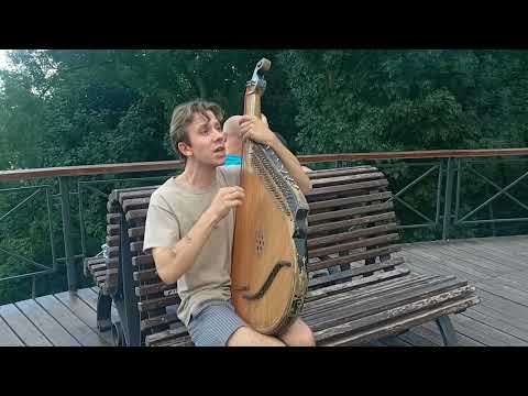 Видео: Вечер в парке Киева. Уличный бандурист Максим Верба