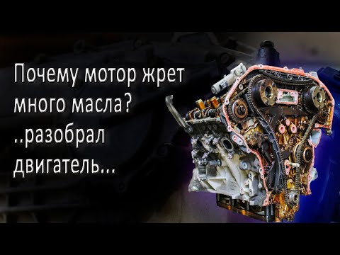 Видео: Почему мотор ест масло. Разбор двигателя nissan vq35de.