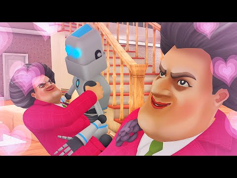 Видео: МАРИЙКА СЕ ВЛЮБИ В РОБОТ - Scary Teacher 3D (New Game)