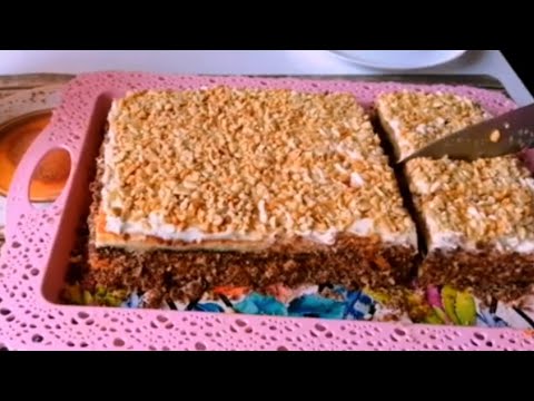 Видео: БИСКВИТНЫЙ ТОРТ с нежным сметанным кремом и арахисом.