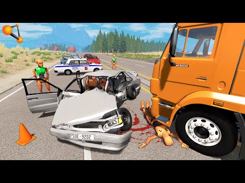 Видео: НЕ ОСТАВИЛ ШАНСОВ! ШАШКИ НА КАМАЗЕ ПРИВЕЛИ К ТРАГЕДИИ | BeamNG.drive