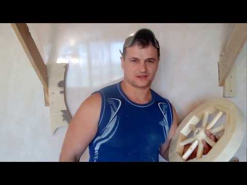 Видео: Деревянное колесо!