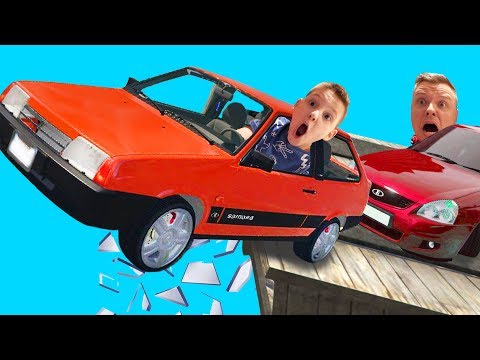 Видео: ПОГОНЯ на Лада ПРИОРА и Восьмерке ПРОТИВ Полиции !!! ИГОРЬ на трамплине