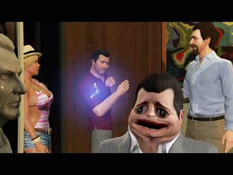 Видео: Семья Майкла наконец воссоединилась! В пробке на скорости 99999! -GTA5