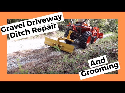 Видео: #123 Ремонт и подготовка гравийных подъездных путей к канавам
