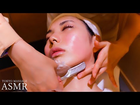 Видео: Уход за кожей ASMR｜Дамы бреются и делают массаж лица
