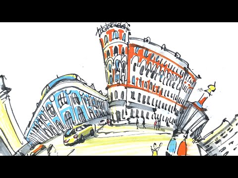 Видео: Ракурсная панорама. Рисуем все вокруг. Курс «Предметная архитектура»